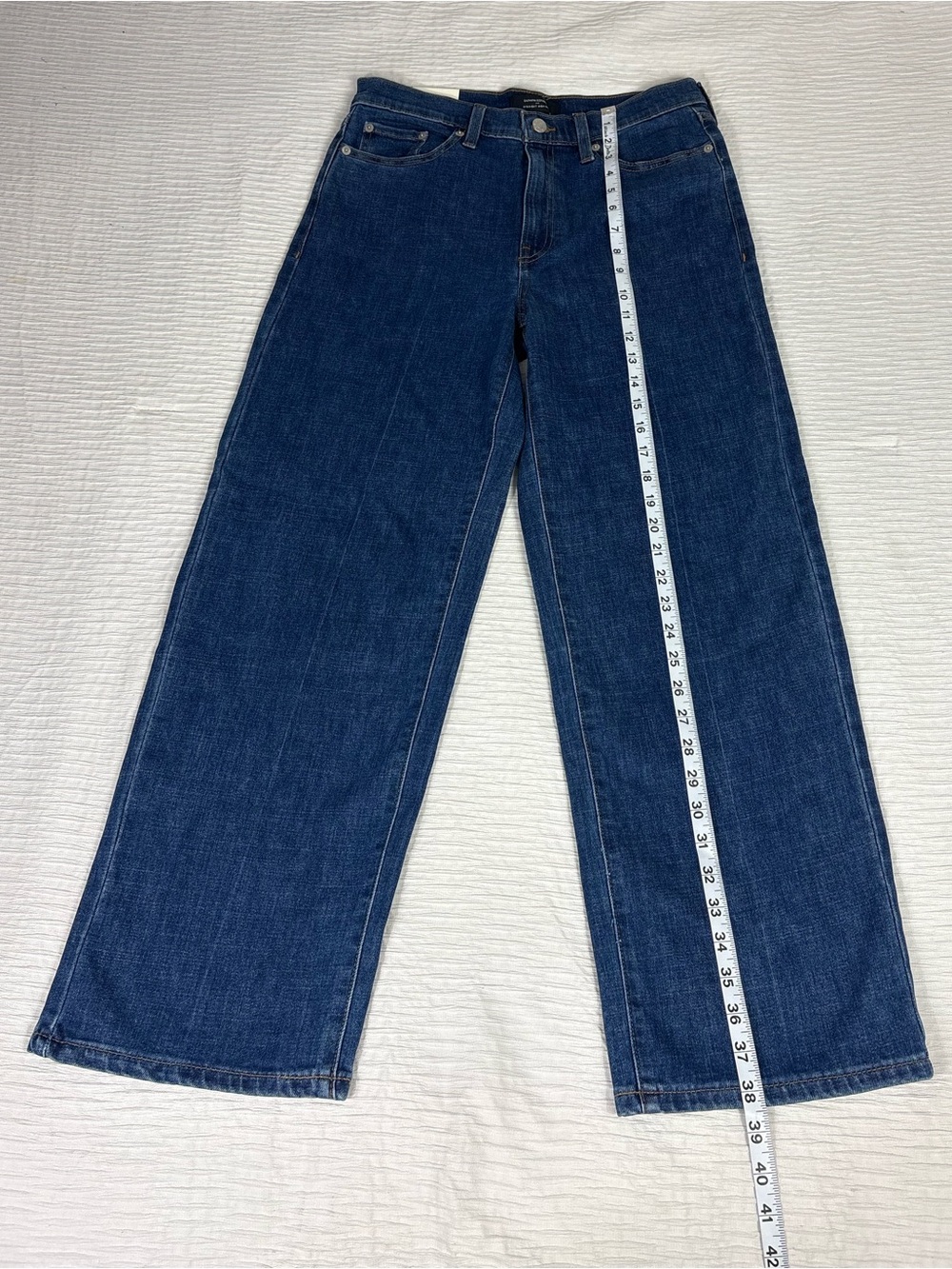 Banana Republic Wide-Leg Jeans in Deep Blue Denim - Picture 5 of 11